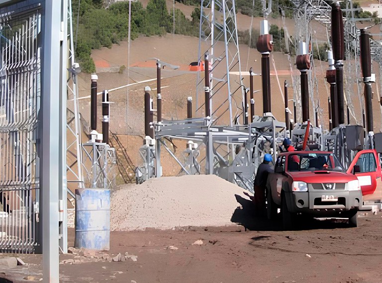 Obras en la subestación eléctrica La Higuera
